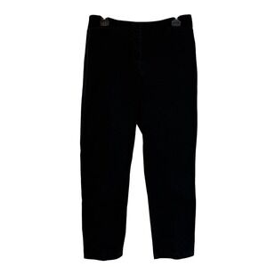 Ann Taylor Pants Womens 10 Black Stretch Chino Twill Tapered Classic Work Ankle